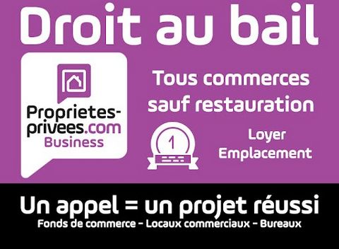 75004 PARIS LE MARAIS TURENNE TOUT COMMERCE SANS NUISANCES 50 M². Situé en plein coeur du MARAIS, SECTEUR DYNAMIQUE ET COMMERCANT TURENNE, Laurent THIERY vous propose ce BEAU LOCAL COMMERCIAL TOUT COMMERCE SANS NUISANCES, entièrement rénové, d'une su...
